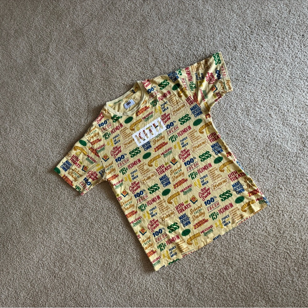 Kith Graphic Print Yellow T-Shirt